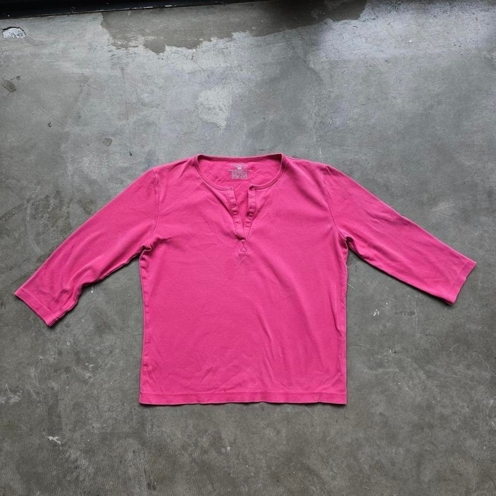 Pink quatersleeve tshirt